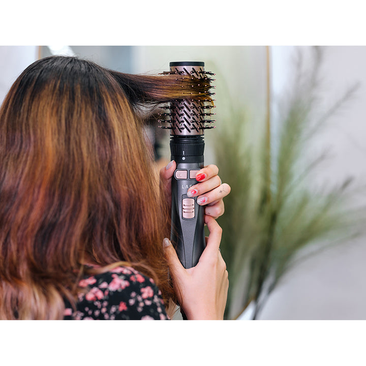 Rotačná kulma/sušiak LAFE, 2 rýchlosti, 3 stupne tepla, ionizácia, 1200 W, štýl Sleek and Shine