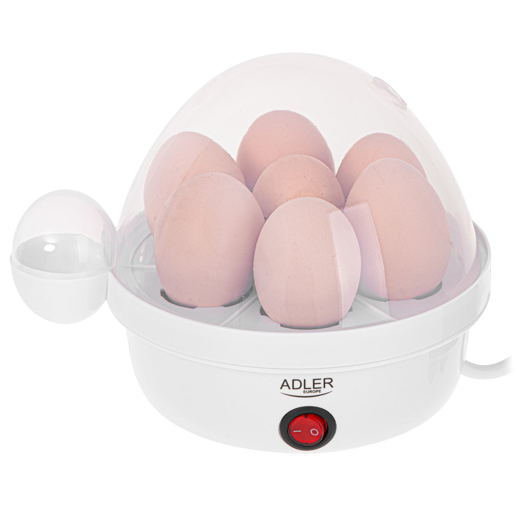 Automatický varič vajec Adler, na 7 vajec, výkon 450 W, biely, AD 4459
