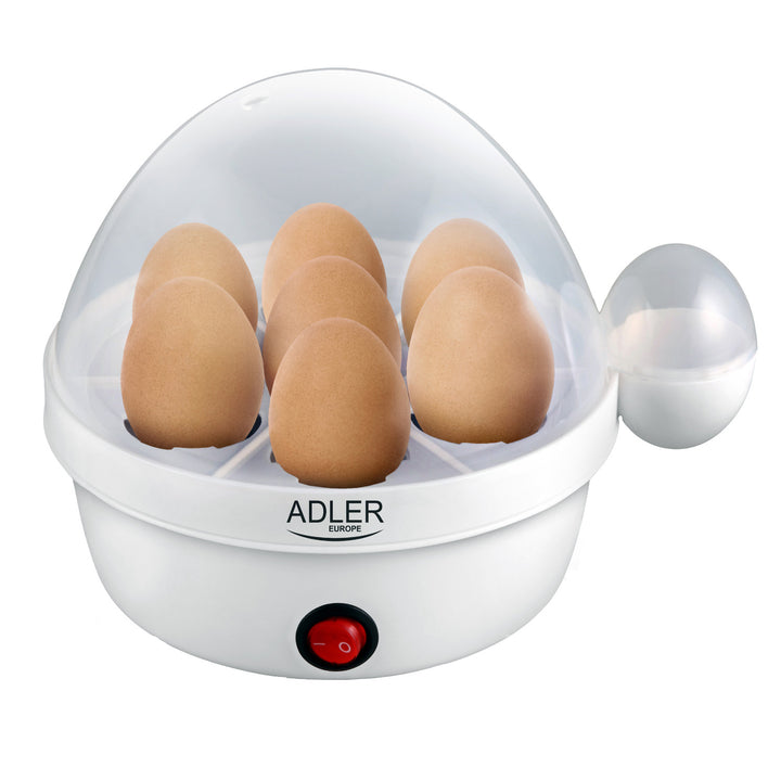 Automatický varič vajec Adler, na 7 vajec, výkon 450 W, biely, AD 4459
