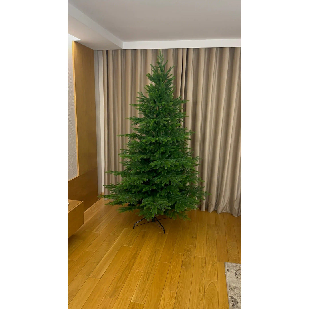 Umelý vianočný stromček, prírodný kaukazský smrek, PVC + PE, výška 220 cm