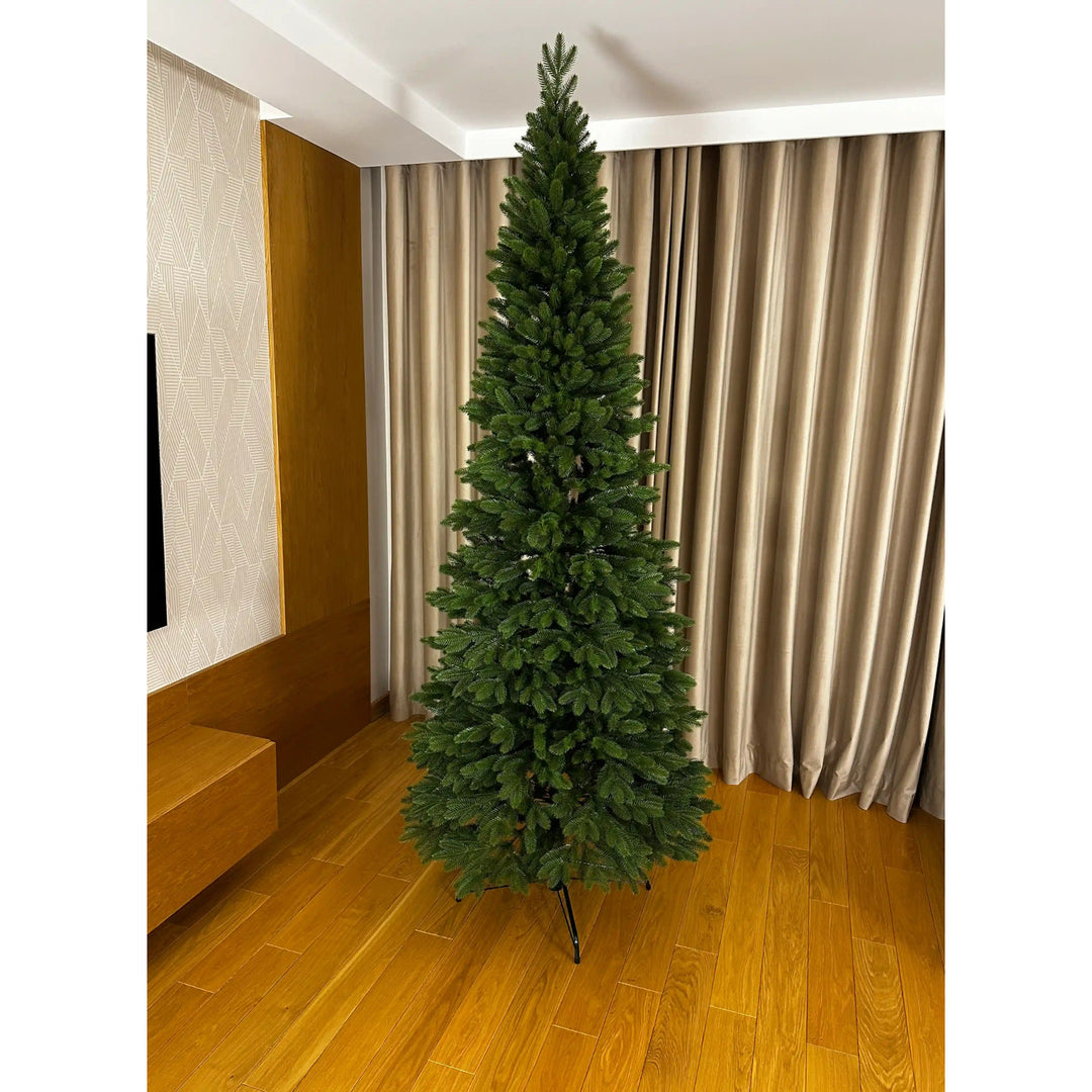 Umelý vianočný stromček, stĺpový smrek, PE vetvy, výška 240 cm