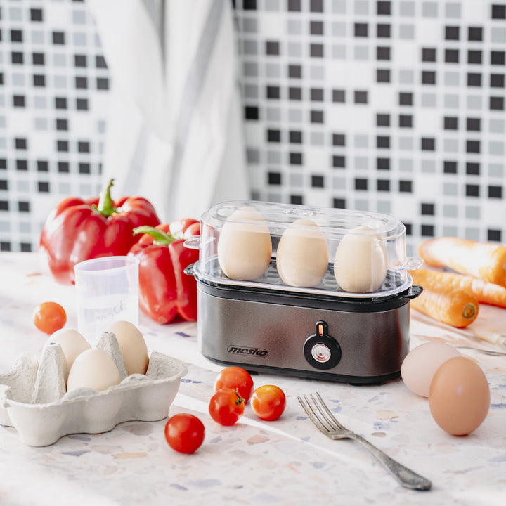 Mesko varič na 3 vajcia, výkon 210 W, voliteľný stupeň varenia, svetelný indikátor, MS 4485