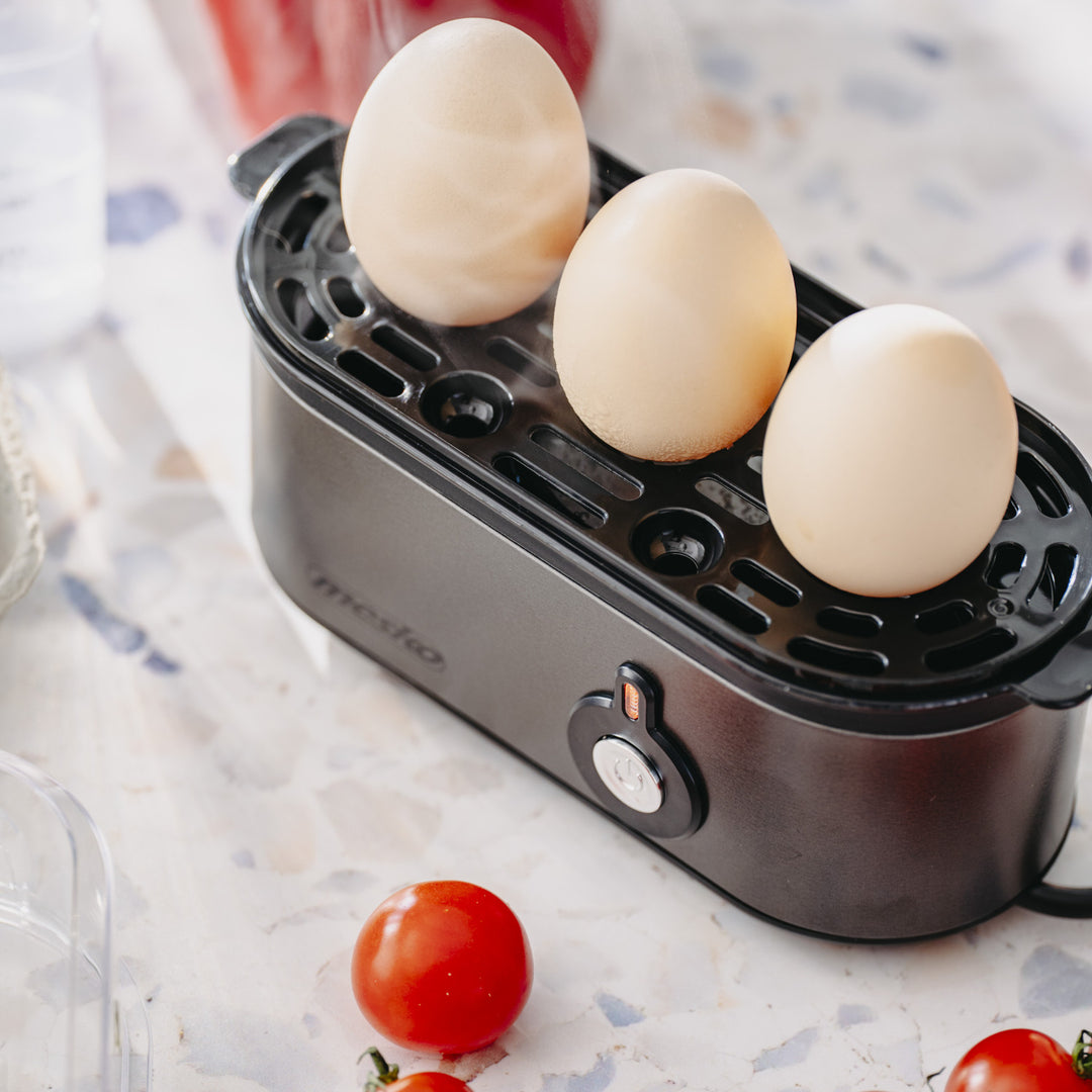 Mesko varič na 3 vajcia, výkon 210 W, voliteľný stupeň varenia, svetelný indikátor, MS 4485