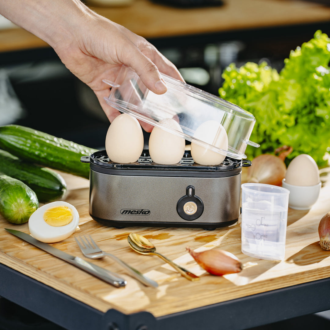 Mesko varič na 3 vajcia, výkon 210 W, voliteľný stupeň varenia, svetelný indikátor, MS 4485