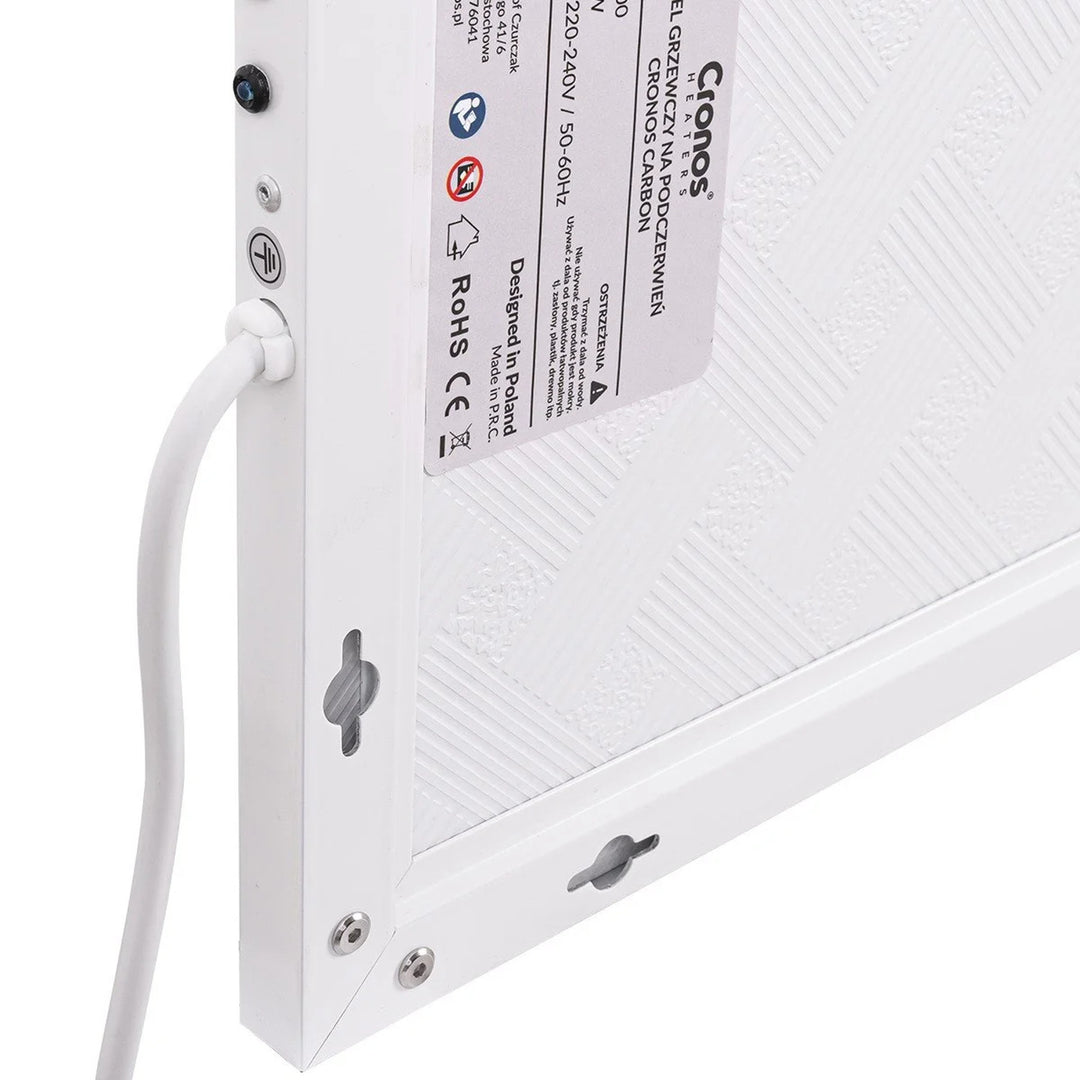 Infračervený ohrievač Cronos, 800 W, matný povrch, ultratenký, Carbon P800