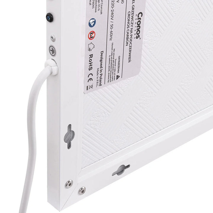 Infračervený ohrievač Cronos, 800 W, matný povrch, ultratenký, Carbon P800