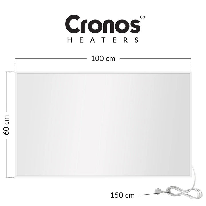 Infračervený ohrievač Cronos, 800 W, matný povrch, ultratenký, Carbon P800