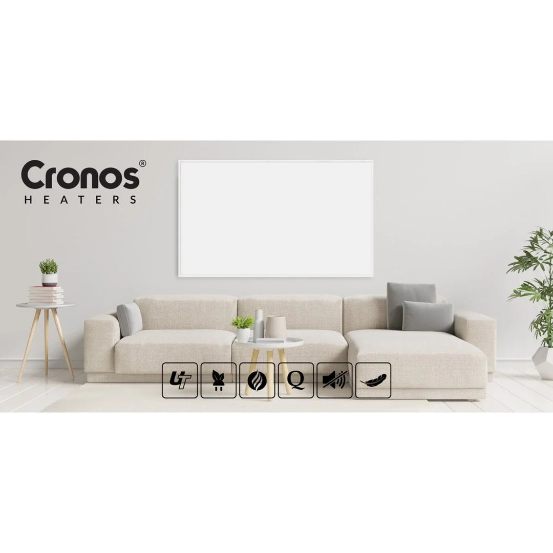 Infračervený ohrievač Cronos, 1000 W, matný povrch, ultratenký, Carbon P1000