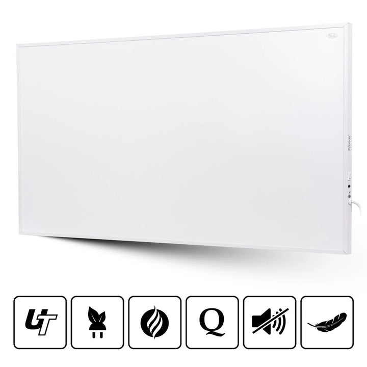 Infračervený ohrievač Cronos, 1000 W, matný povrch, ultratenký, Carbon P1000