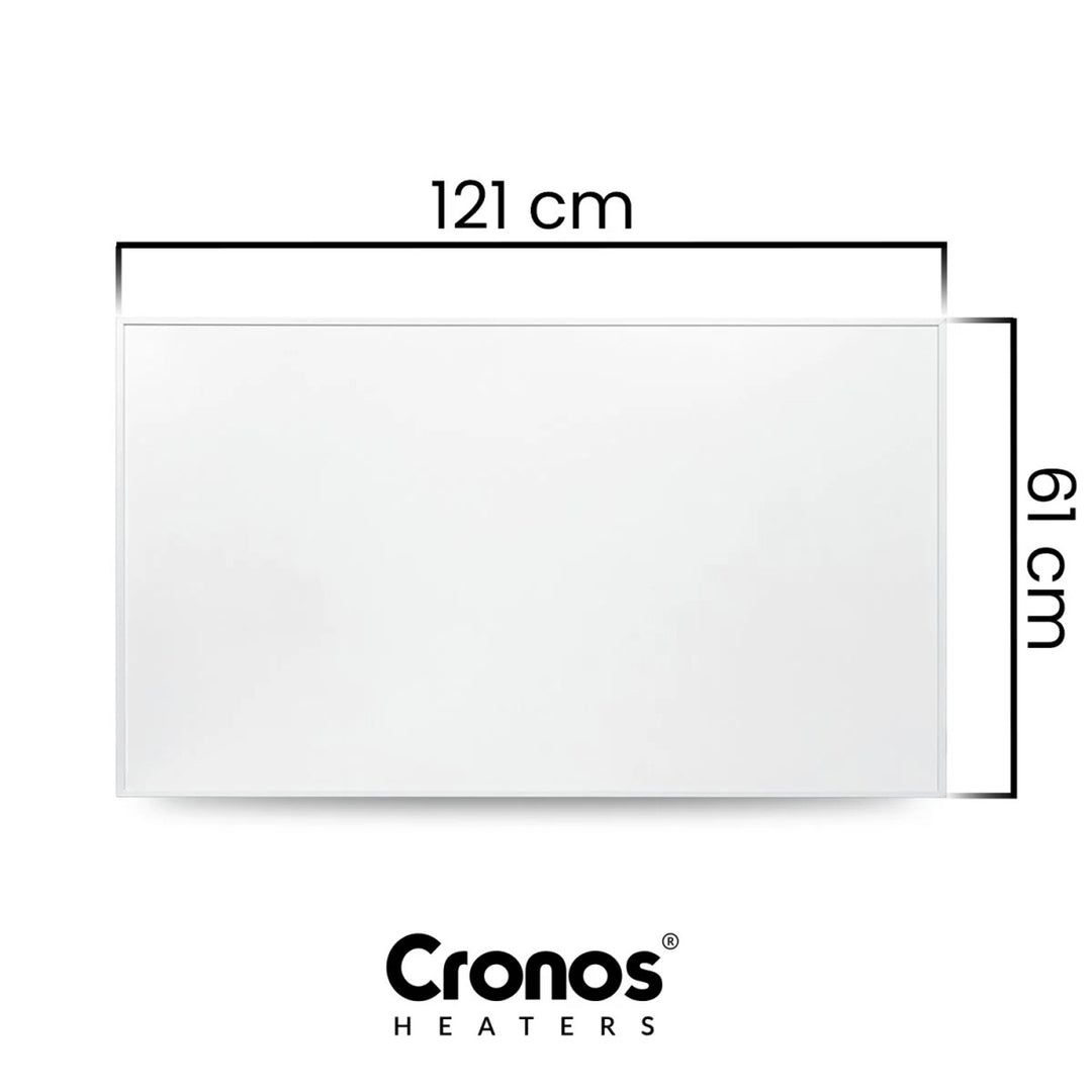 Infračervený ohrievač Cronos, 700 W, diaľkové ovládanie, matný povrch, ultratenký, úsporný ohrev, Graphene PRO CGP-700TWP