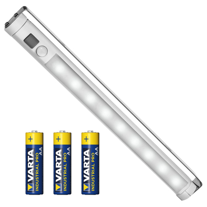 Kuchynská lampa Maclean LED, pod skrinku 9 SMD, napájaná batériami, PIR senzor zapnutia/vypnutia, MCE166 + 3x batérie Varta Industrial LR6/AA R-06