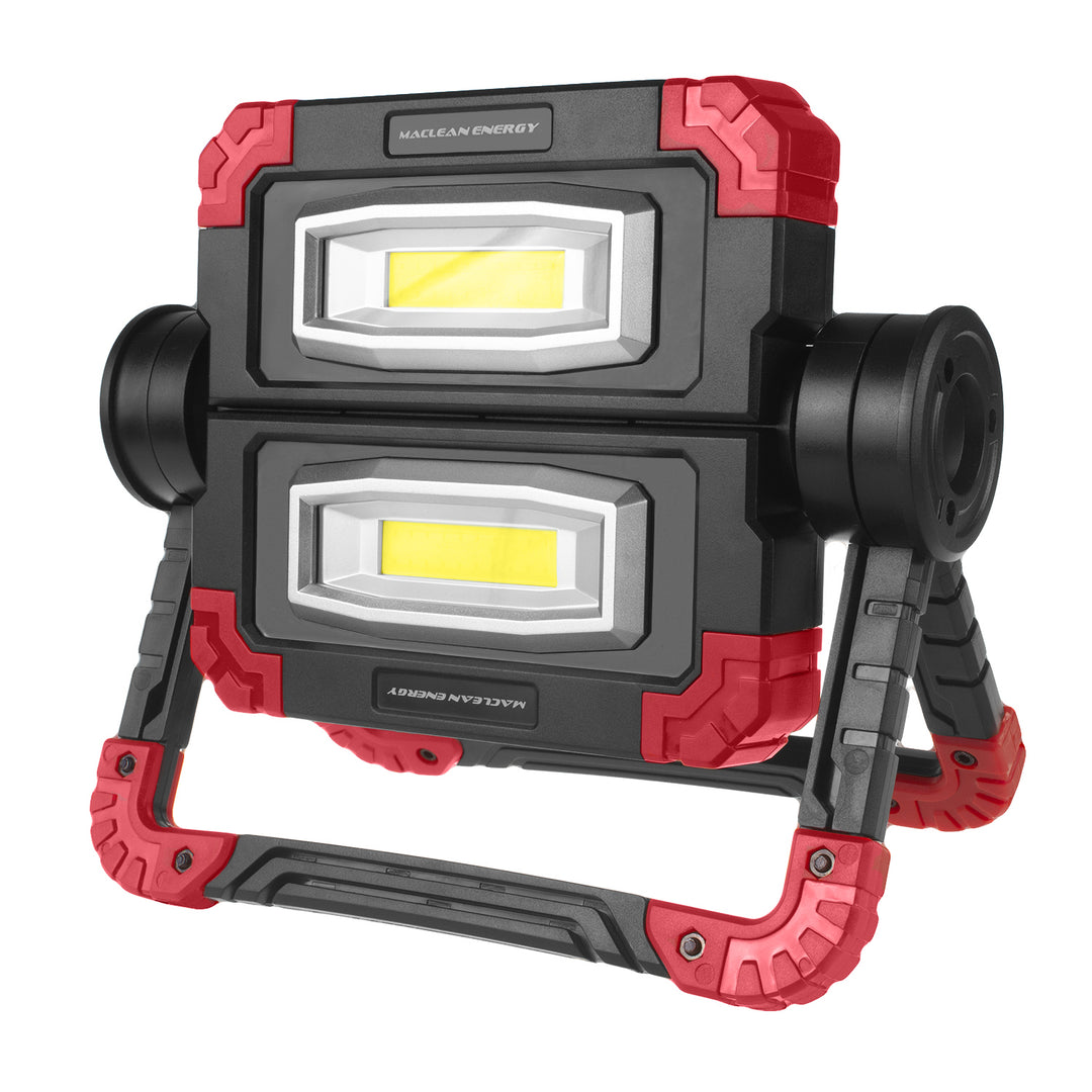 Pracovná lampa Maclean LED COB, 300 lm, 3 režimy svietenia, teplota farieb 6500K, MCE439 + 4x batérie Varta Industrial AA