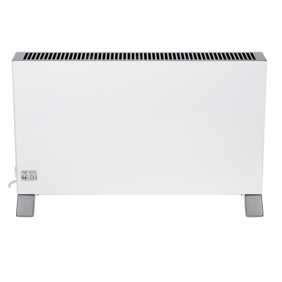 Konvektorový ohrievač Adler, LED displej, diaľkové ovládanie, 3 stupne ohrevu, termostat, max. 2000 W, AD 7752