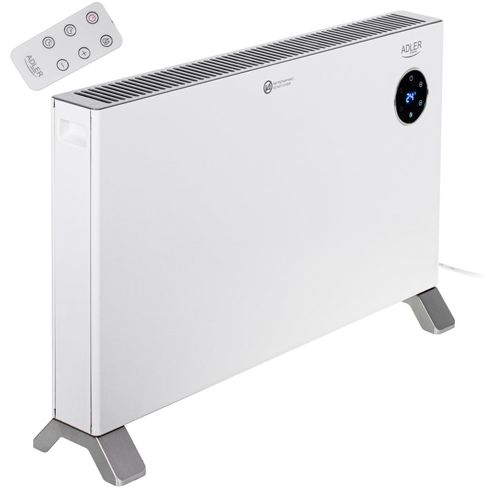 Konvektorový ohrievač Adler, LED displej, diaľkové ovládanie, 3 stupne ohrevu, termostat, max. 2000 W, AD 7752