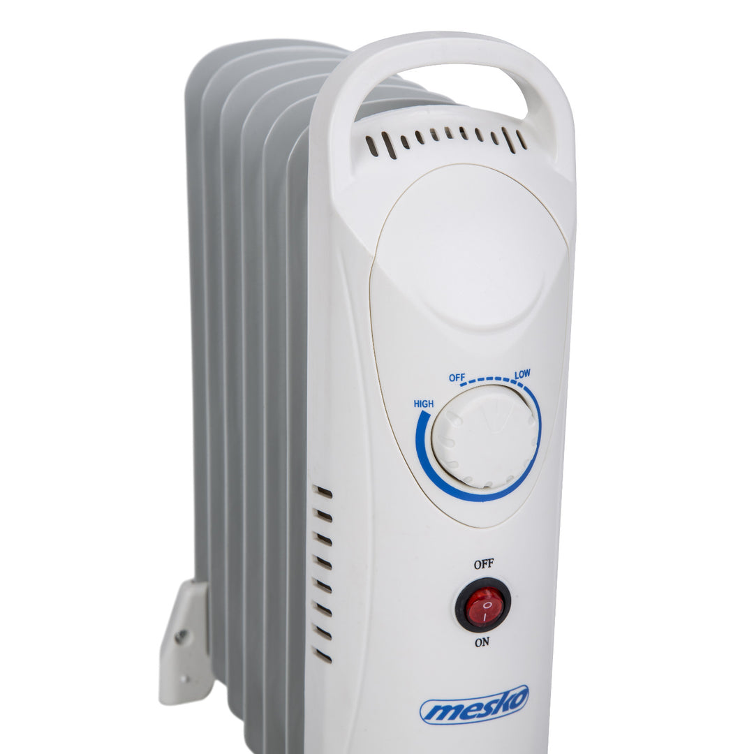 Ohrievač oleja Mesko, 7 rebier, 800 W, regulácia teploty, sivý, MS 7804