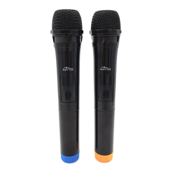 Dva bezdrôtové mikrofóny s prijímačom USB pre reproduktor s funkciou karaoke, Mediatech MT395