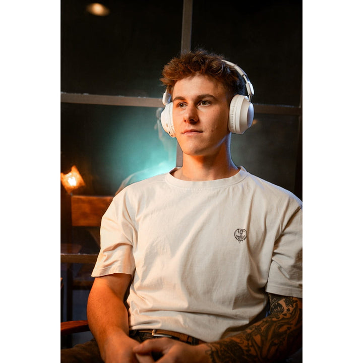 Bezdrôtové slúchadlá do uší Concept SoundJoy, doba prehrávania až 45 hodín, Bluetooth 6.0, rýchle nabíjanie, aktívne potlačenie hluku až 18 dB, biele, HS4081