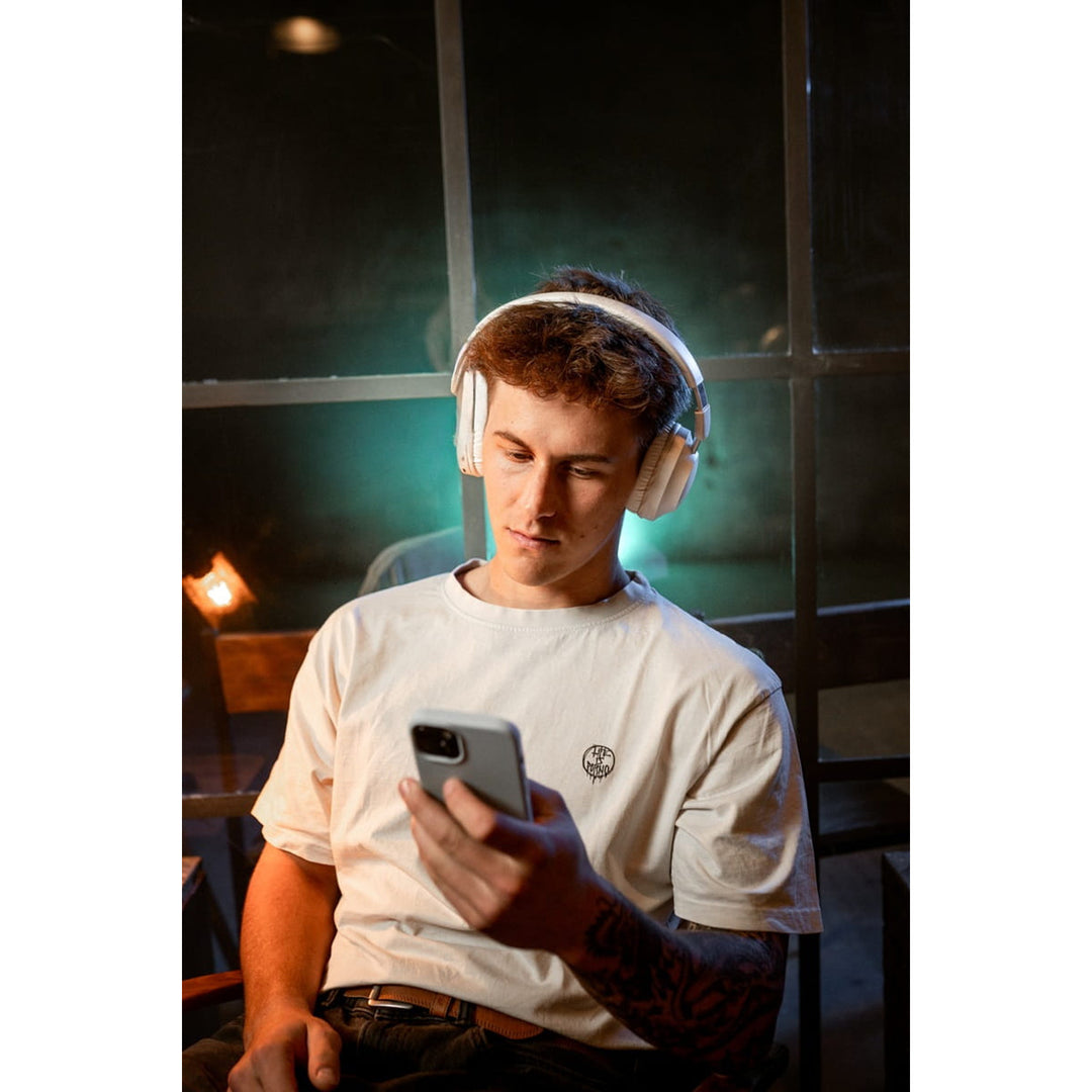 Bezdrôtové slúchadlá do uší Concept SoundJoy, doba prehrávania až 45 hodín, Bluetooth 6.0, rýchle nabíjanie, aktívne potlačenie hluku až 18 dB, biele, HS4081