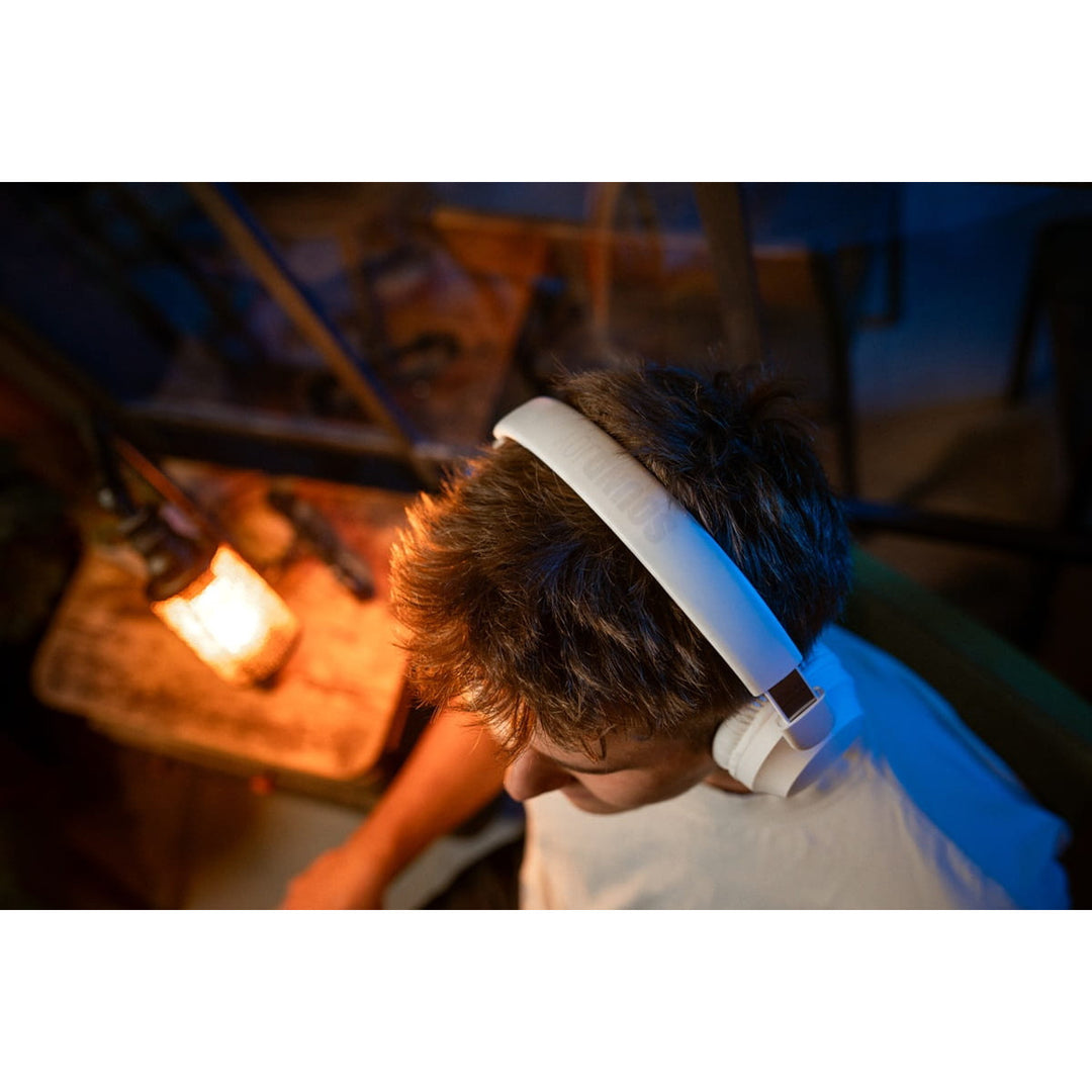 Bezdrôtové slúchadlá do uší Concept SoundJoy, doba prehrávania až 45 hodín, Bluetooth 6.0, rýchle nabíjanie, aktívne potlačenie hluku až 18 dB, biele, HS4081