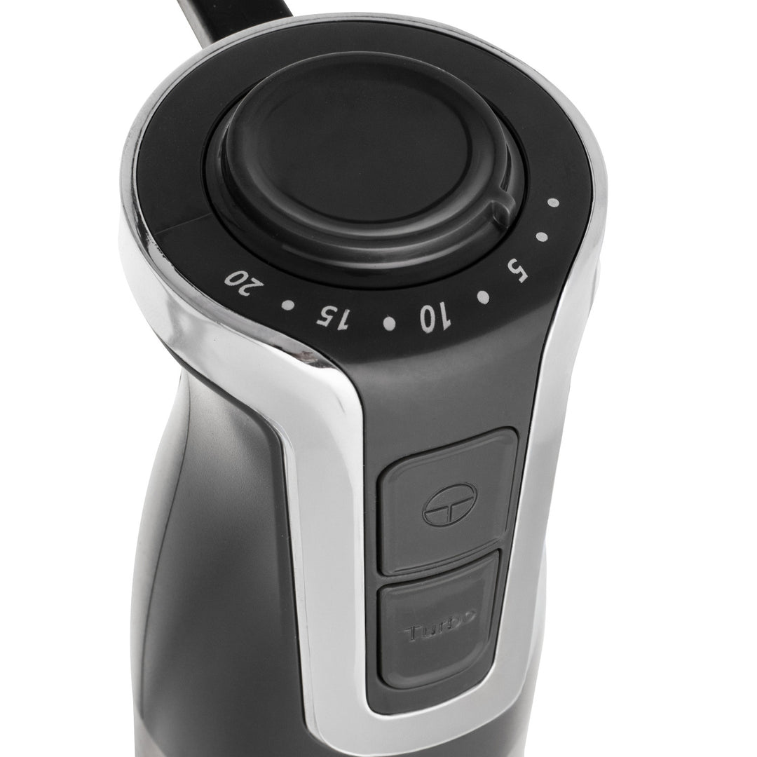 Ručný mixér Adler, multifunkčný, výkon 1800 W, sivý, funkcia turbo, AD 4627 g