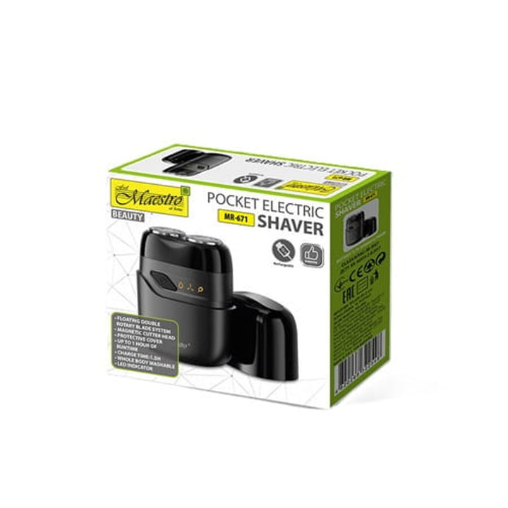 Elektrický holiaci strojček Maestro, 2 hlavy, nabíjanie cez USB C, doba prevádzky až 60 minút, jednoduché čistenie, MR-671