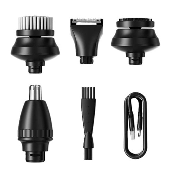 Holiaca súprava Maestro 5 v 1, holiaci strojček, zastrihávač nosa, kefka na čistenie tváre, masážny hrot, zastrihávač vlasov, vodotesné puzdro, doba prevádzky až 60 minút, MR-674