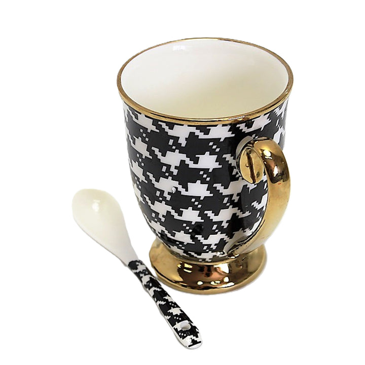 Hrnček Pepite Gold Handle Base Porcelánová lyžica Exclusive, Queen Isabel