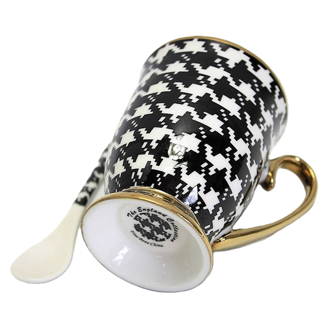 Hrnček Pepite Gold Handle Base Porcelánová lyžica Exclusive, Queen Isabel