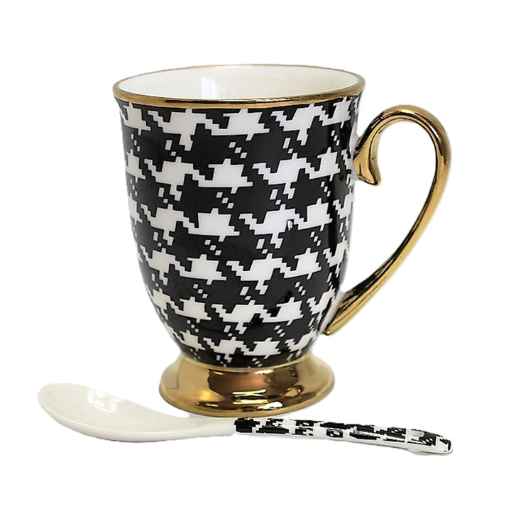 Hrnček Pepite Gold Handle Base Porcelánová lyžica Exclusive, Queen Isabel