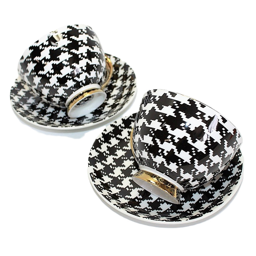 Šálky na espresso 2+2 Pepite Gold Accents Porcelán, Queen Isabel