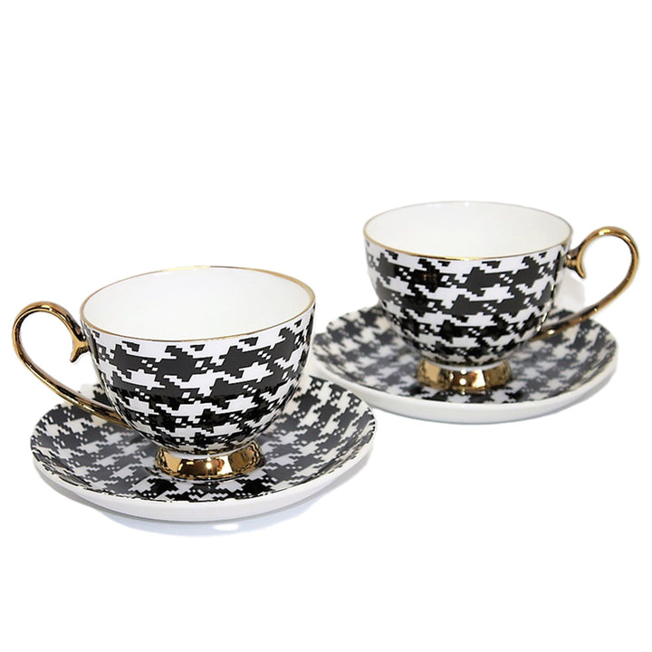 Šálky na espresso 2+2 Pepite Gold Accents Porcelán, Queen Isabel