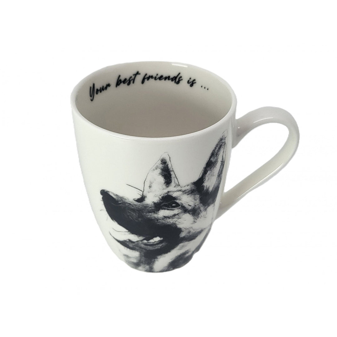 Porcelánový hrnček Queen Isabel, nemecký ovčiak, 350 ml, Q1-05232