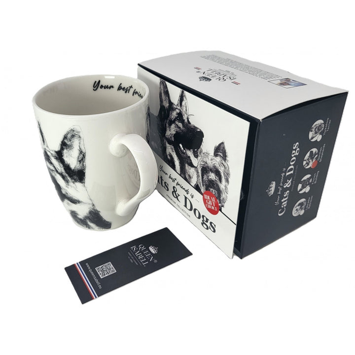 Porcelánový hrnček Queen Isabel, nemecký ovčiak, 350 ml, Q1-05232