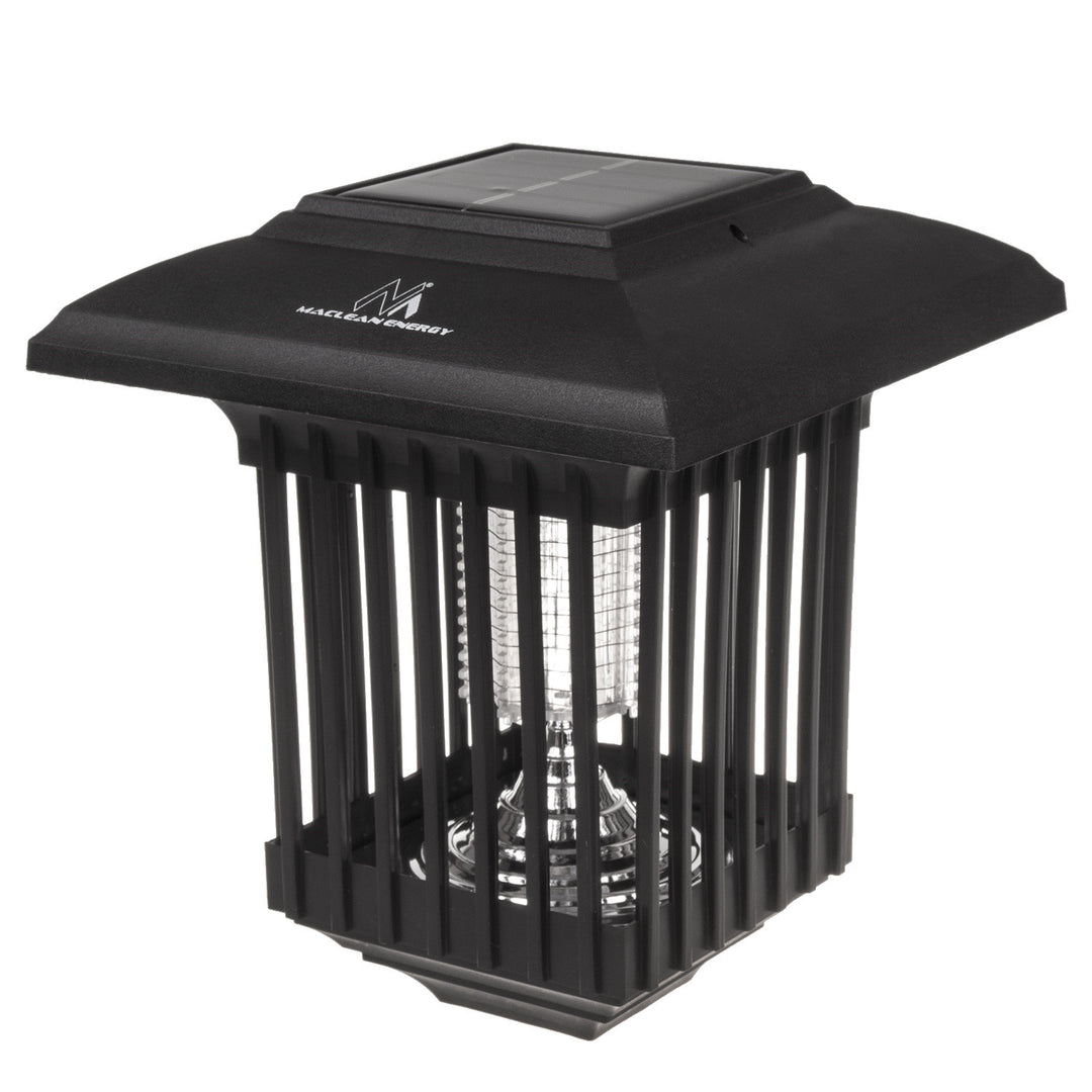 Maclean Solárne LED svetlo proti hmyzu, IP44, LED/UV, 2*AA Ni-MH 200 mAh dobíjacia batéria, solárne 2V DC MCE448, 2 kusy