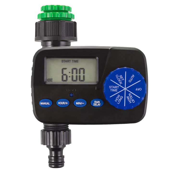 Elektronický ovládač zavlažovania GreenBlue, programátor, napájanie 2x1,5V AA, GB390 + 2x alkalická batéria Varta Industrial AA