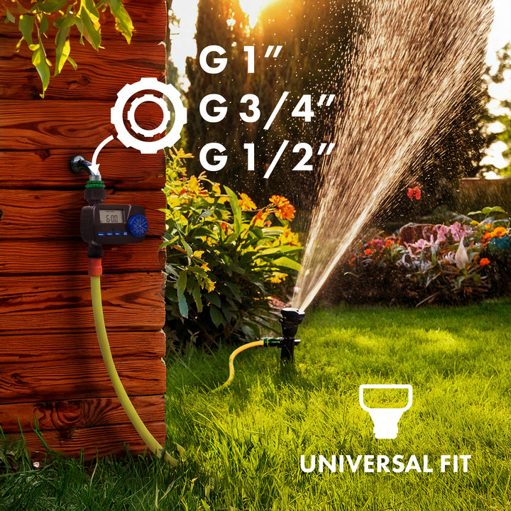 Elektronický ovládač zavlažovania GreenBlue, programátor, napájanie 2x1,5V AA, GB390 + 2x alkalická batéria Varta Industrial AA