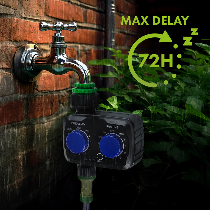 Elektronický ovládač zavlažovania GreenBlue, programátor, napájanie 2x 1,5 V AA, GB391 + 2x alkalické batérie Varta Industrial AA