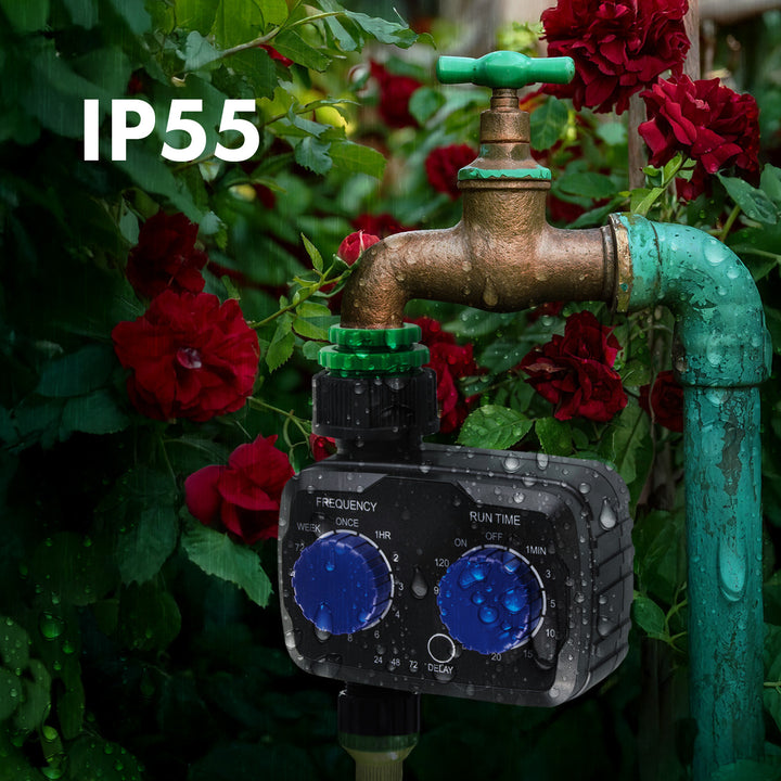 Elektronický ovládač zavlažovania GreenBlue, programátor, napájanie 2x 1,5 V AA, GB391 + 2x alkalické batérie Varta Industrial AA