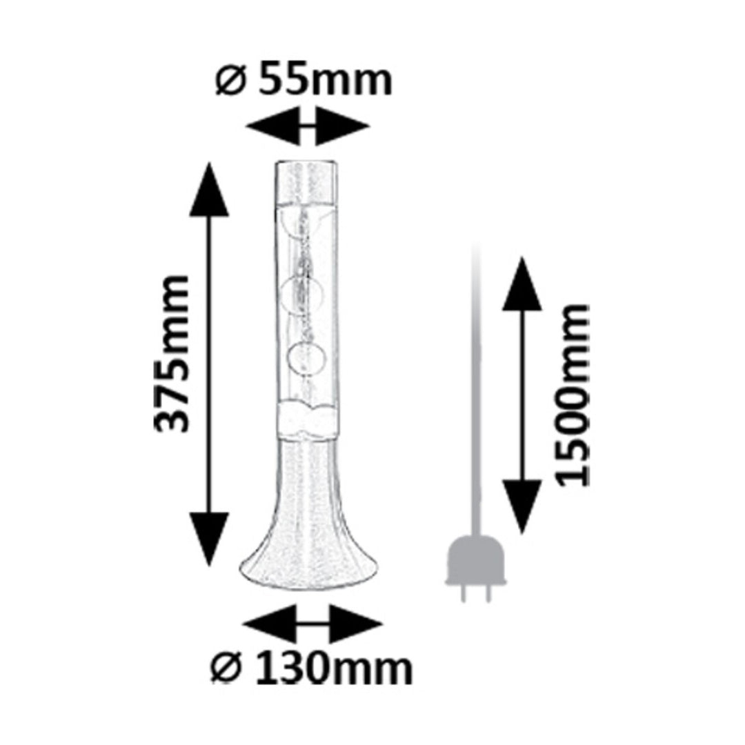 Rabalux LED lávová lampa, 25W, 3000 K, oranžová, Poppilol