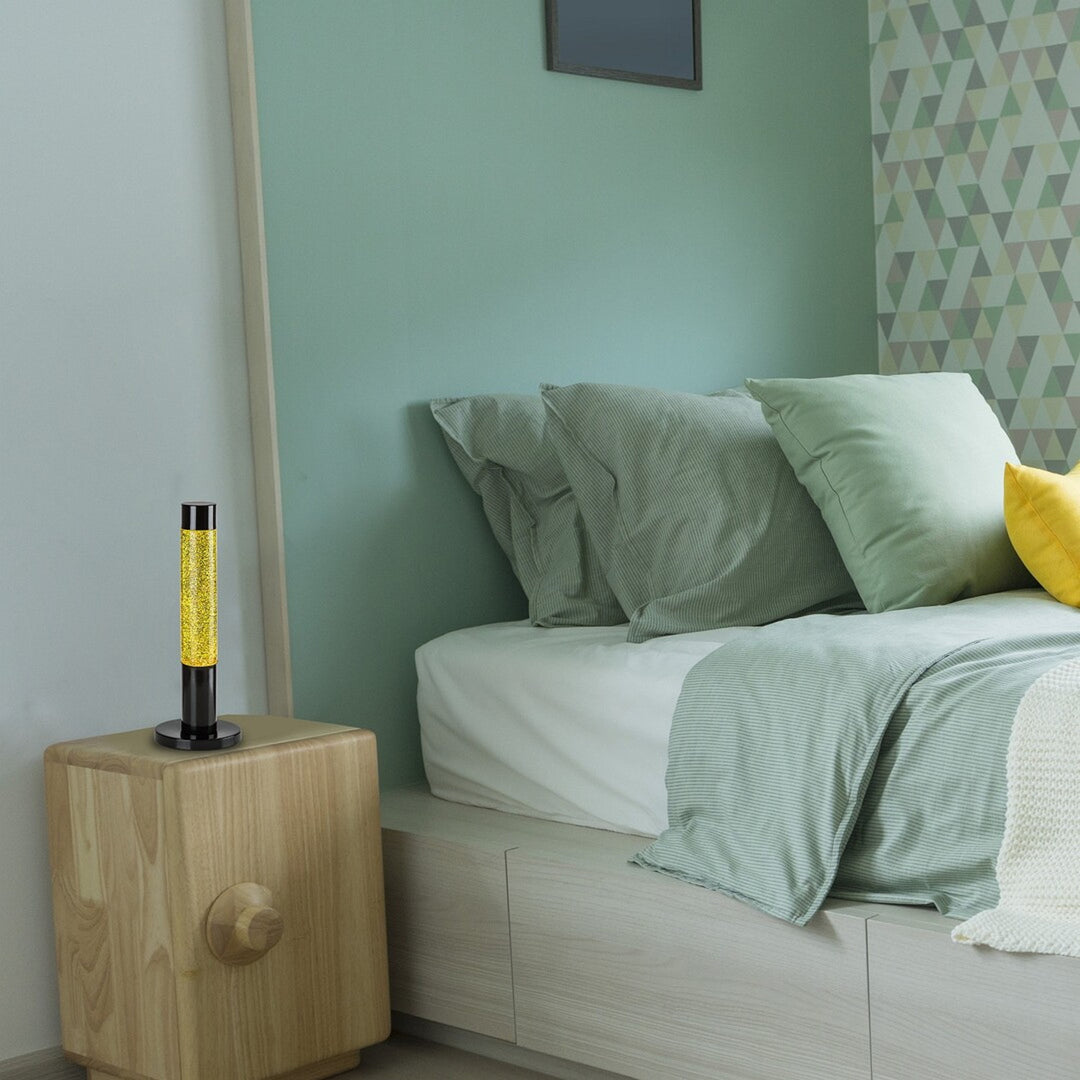 Rabalux LED lávová lampa, 25 W, 3000 K, žltá, Lavastic