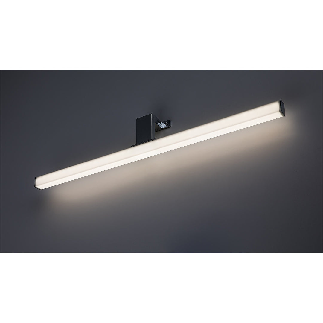 Kúpeľňová lampa Rabalux, výkon 9 W, prírodná biela 4000 K, IP44, chróm, Oliro
