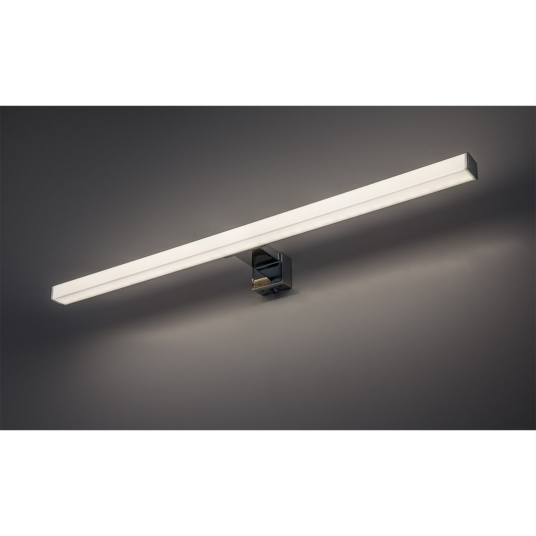 Kúpeľňová lampa Rabalux, výkon 9 W, prírodná biela 4000 K, IP44, chróm, Oliro