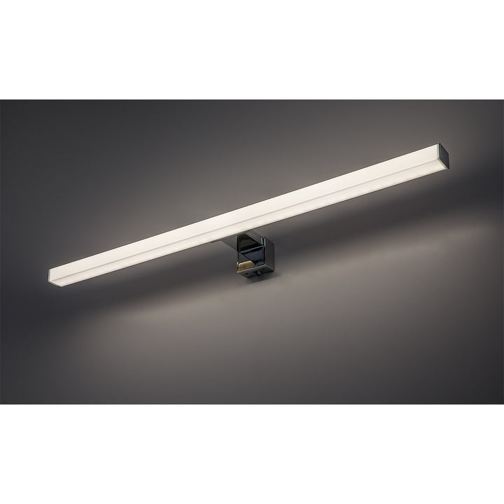 Kúpeľňová lampa Rabalux, výkon 9 W, prírodná biela 4000 K, IP44, chróm, Oliro
