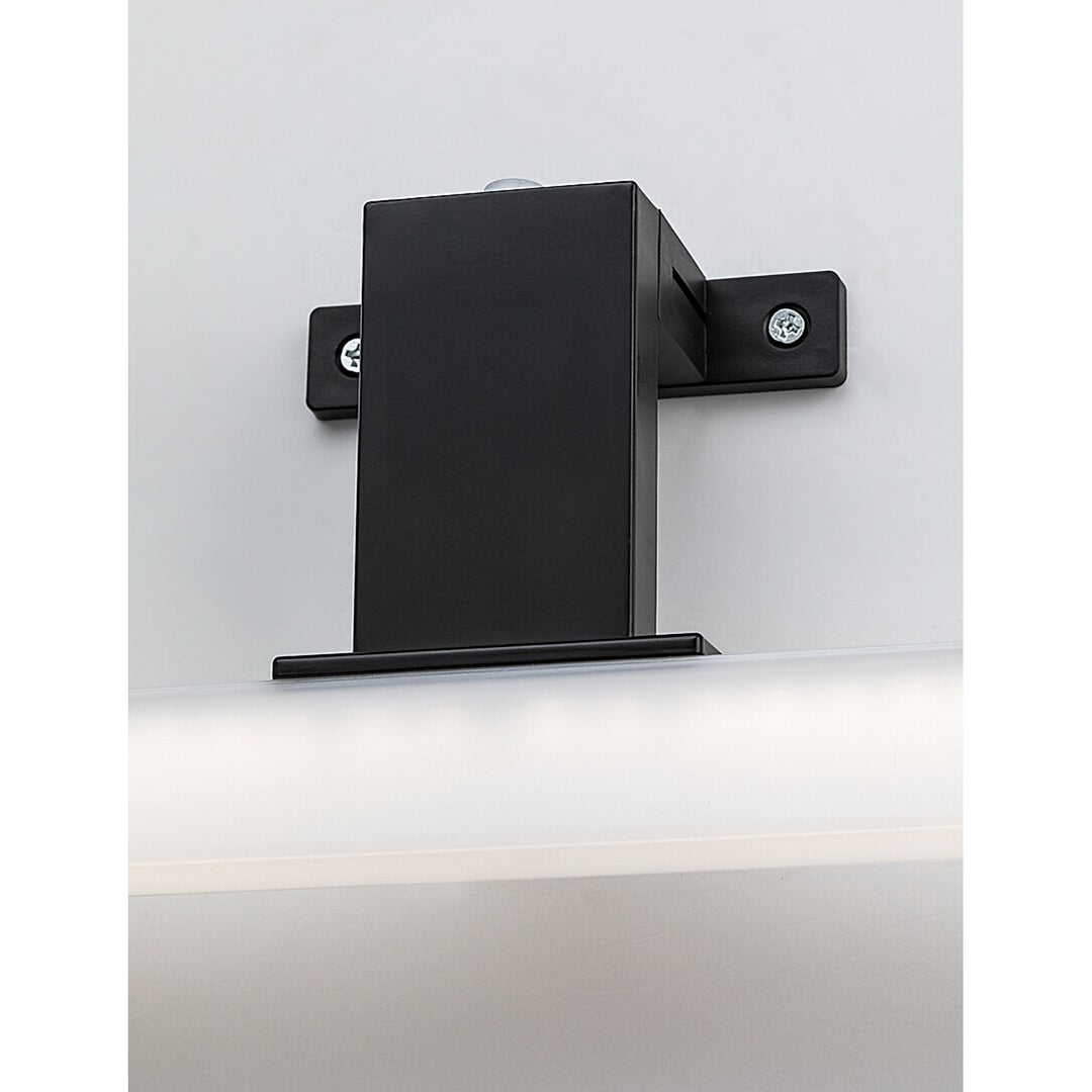 Kúpeľňové svietidlo Rabalux, výkon 9 W, prirodzená biela 4000 K, IP44. čierna, Oliro