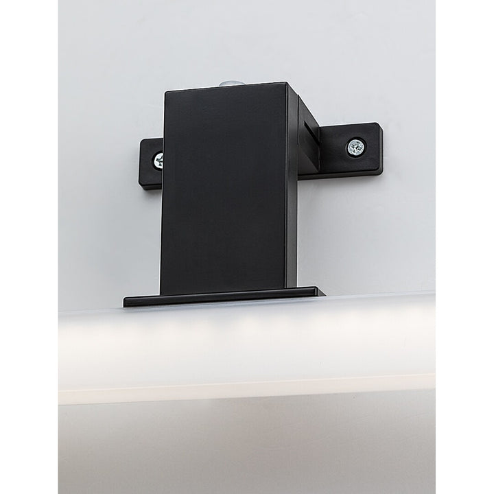 Kúpeľňové svietidlo Rabalux, výkon 9 W, prirodzená biela 4000 K, IP44. čierna, Oliro