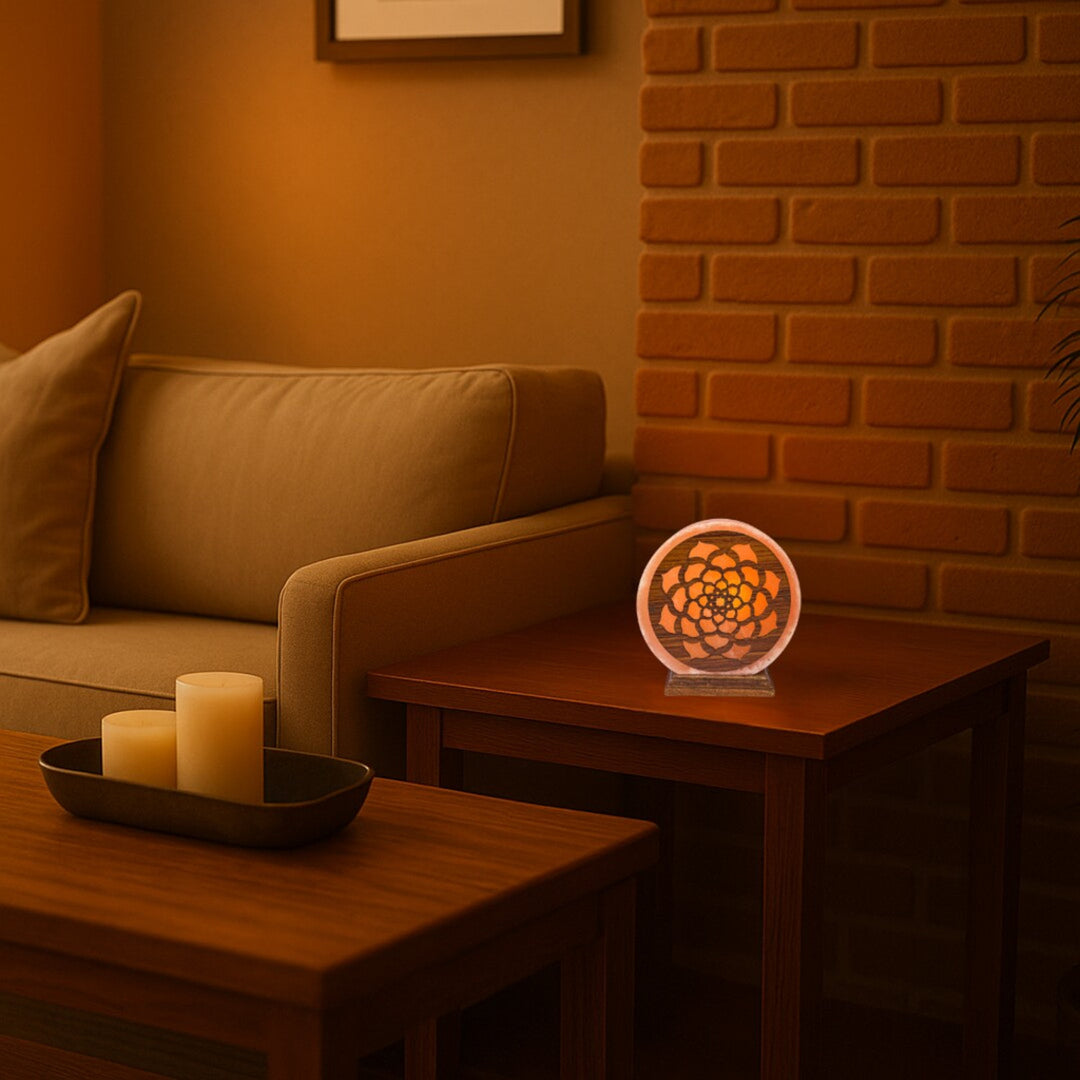 Soľná lampa Rabalux, závit E14, oranžová, IP20, Mandali