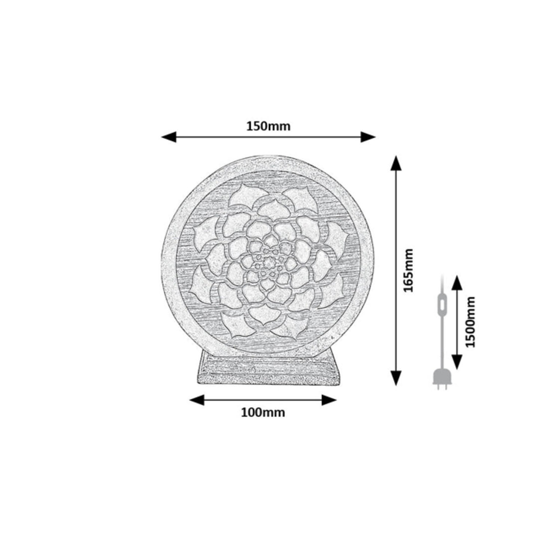 Soľná lampa Rabalux, závit E14, oranžová, IP20, Mandali