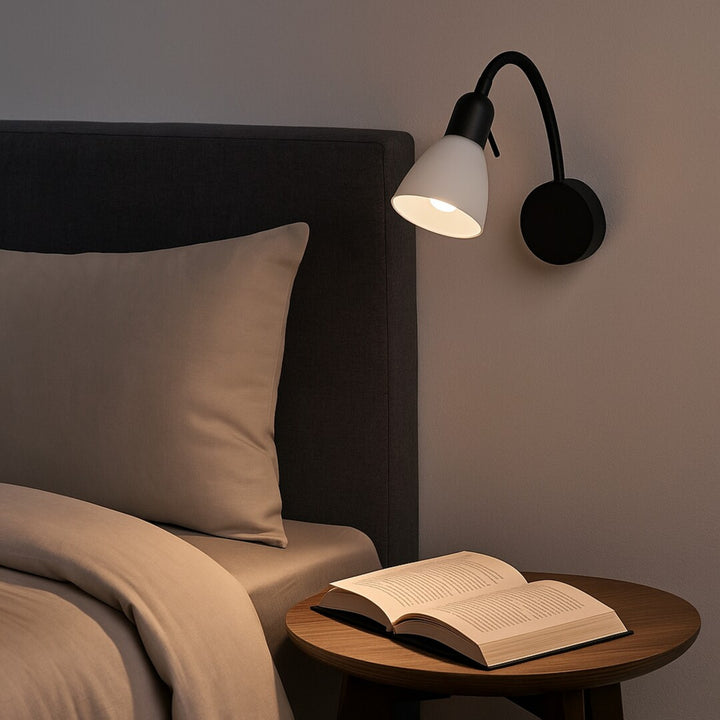 Nástenné svietidlo Rabalux, bodové, závit E14, IP20, čierne, Soma