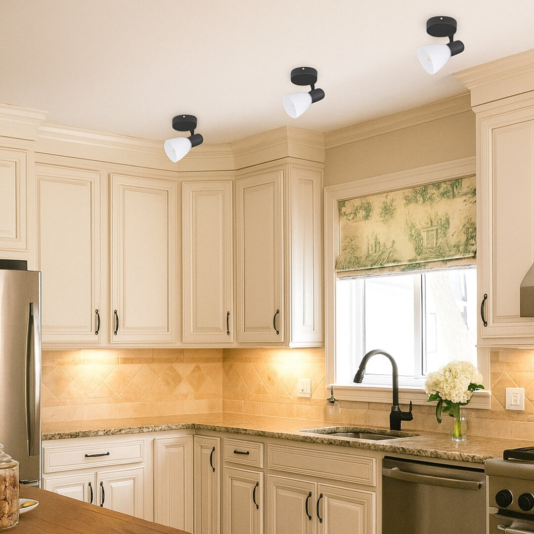 Stropné svietidlo Rabalux, bodové, závit E14, IP20, čierne, Soma