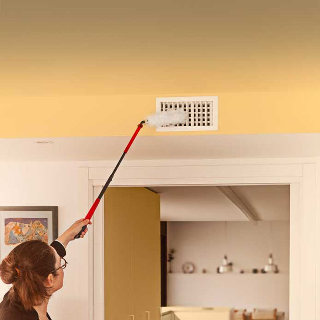 Vileda Flex&Catch prachová metla, dlhá násada, 1 náplň v balení, protišmyková, flexibilná hlava, 179434